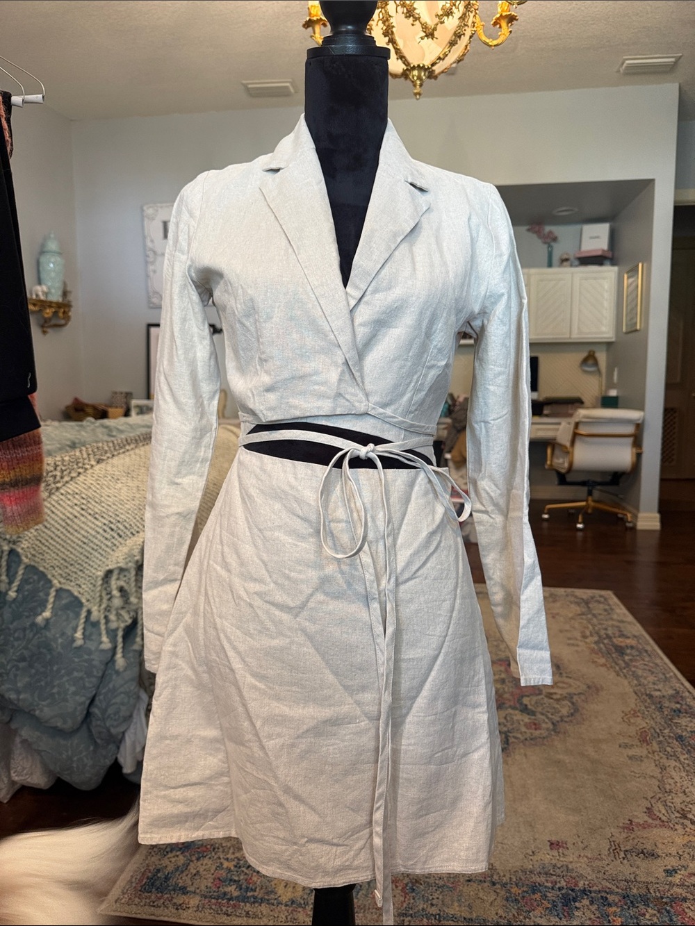 Linen Wrap Dress